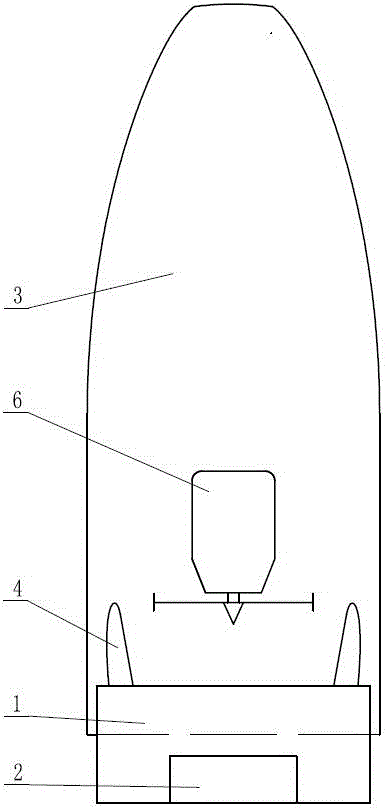 Air-propelled ship automatic trim adjustment device