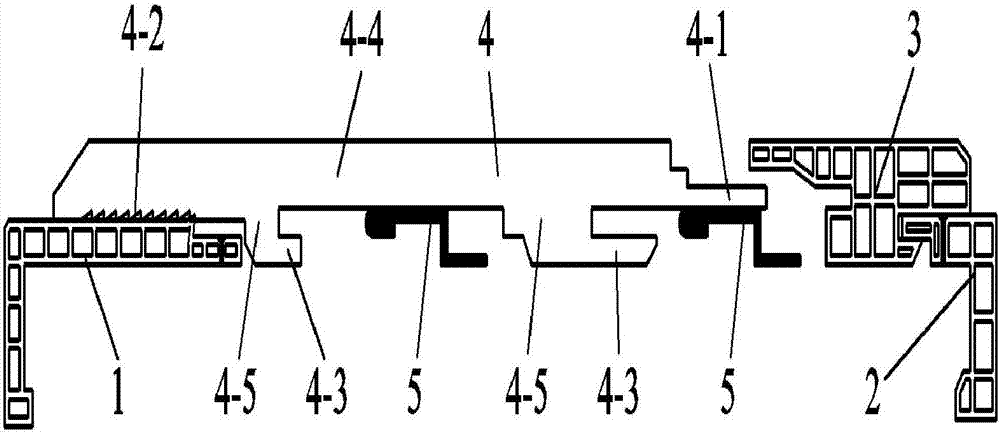 Width-variable wood-plastic door pocket assembly