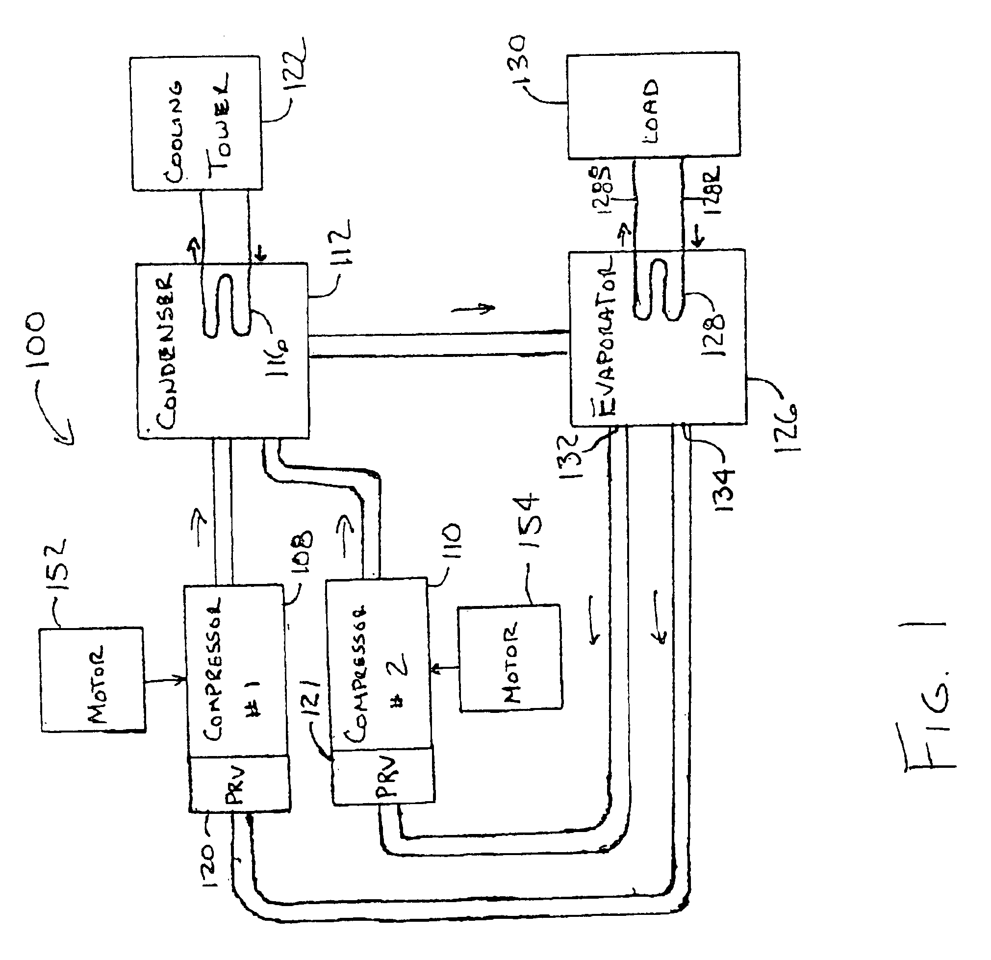 Suction connection for dual centrifugal compressor refrigeration systems