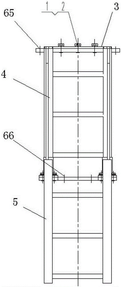 An embedded sliding ladder device and equipment using the device