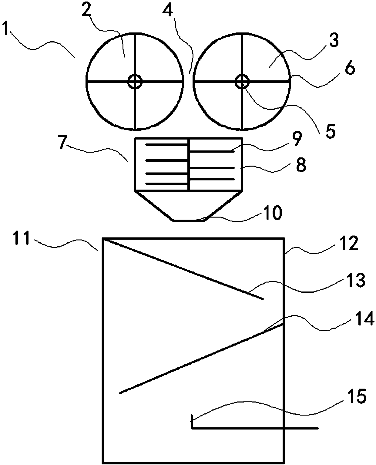 Drying device for bagasse drying