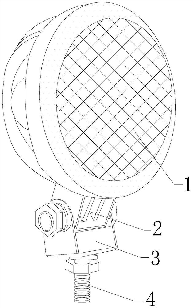 Engineering machinery working lamp