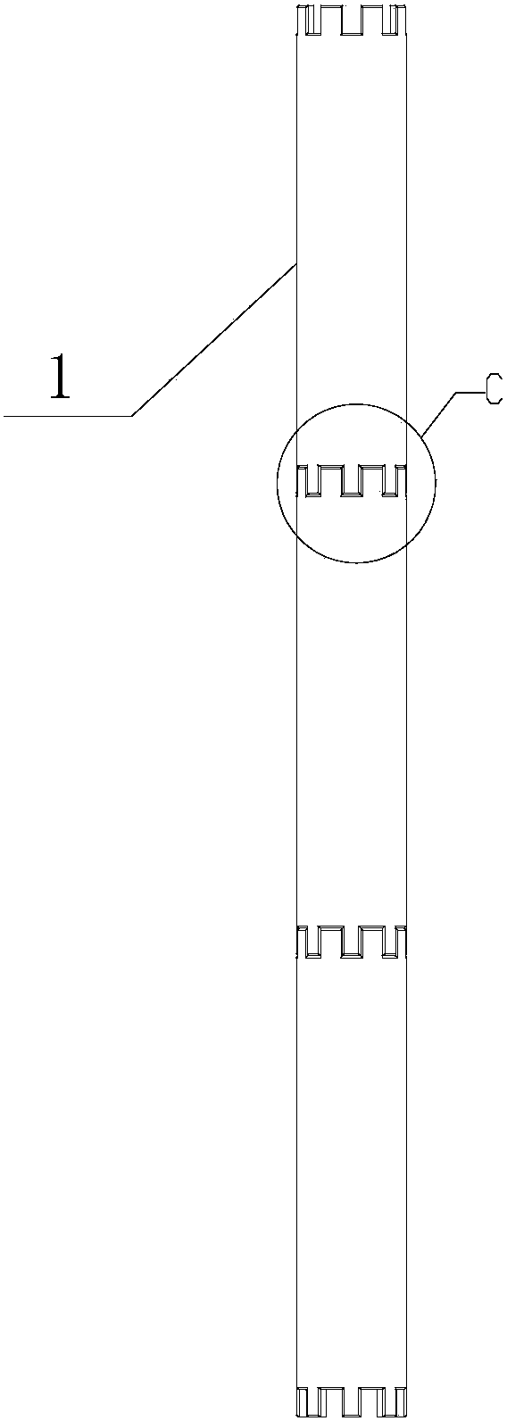 Rectangular butt-welded seam steel pipe for communication tower