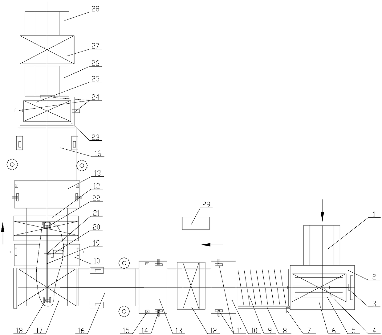 A full-automatic sawing, milling, and edge-banding production line for all-bamboo boards or bamboo-wood composite boards