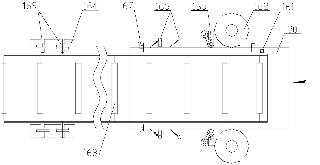 A full-automatic sawing, milling, and edge-banding production line for all-bamboo boards or bamboo-wood composite boards