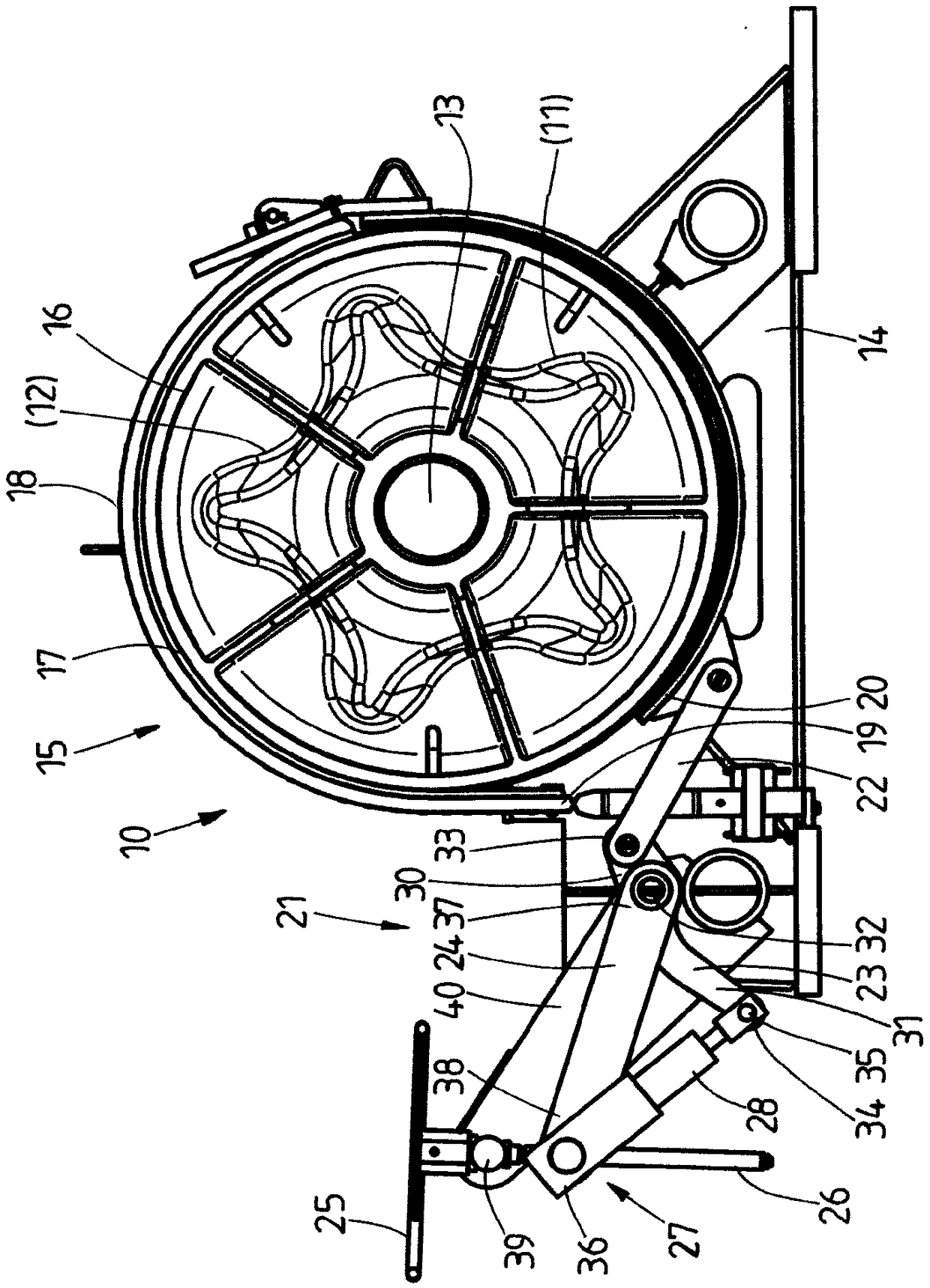 Method for handling deck equipment on ships, and winch for deck equipment of ships