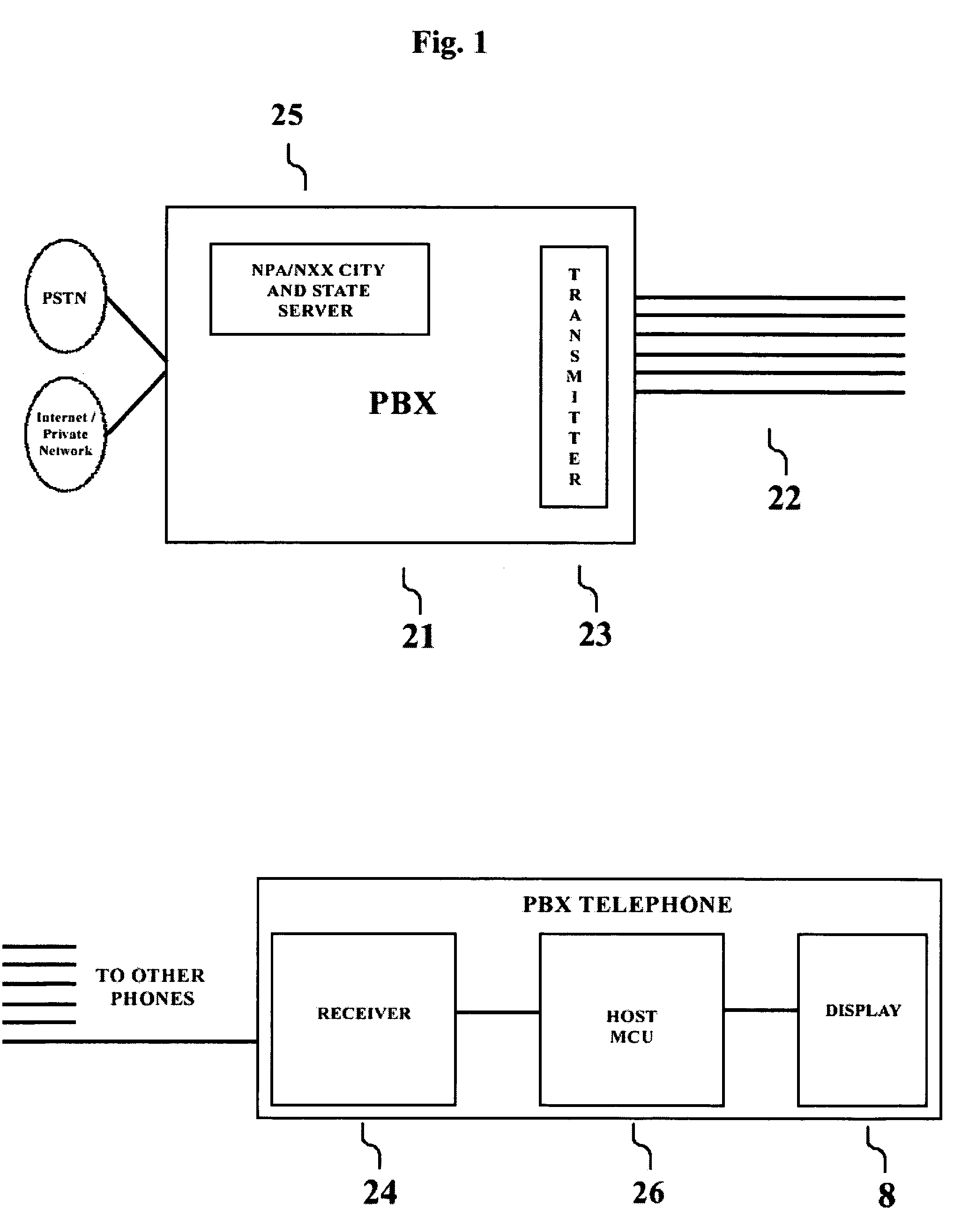 Method for advanced determination and display of caller geographic information in a PBX