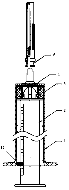 a disposable syringe