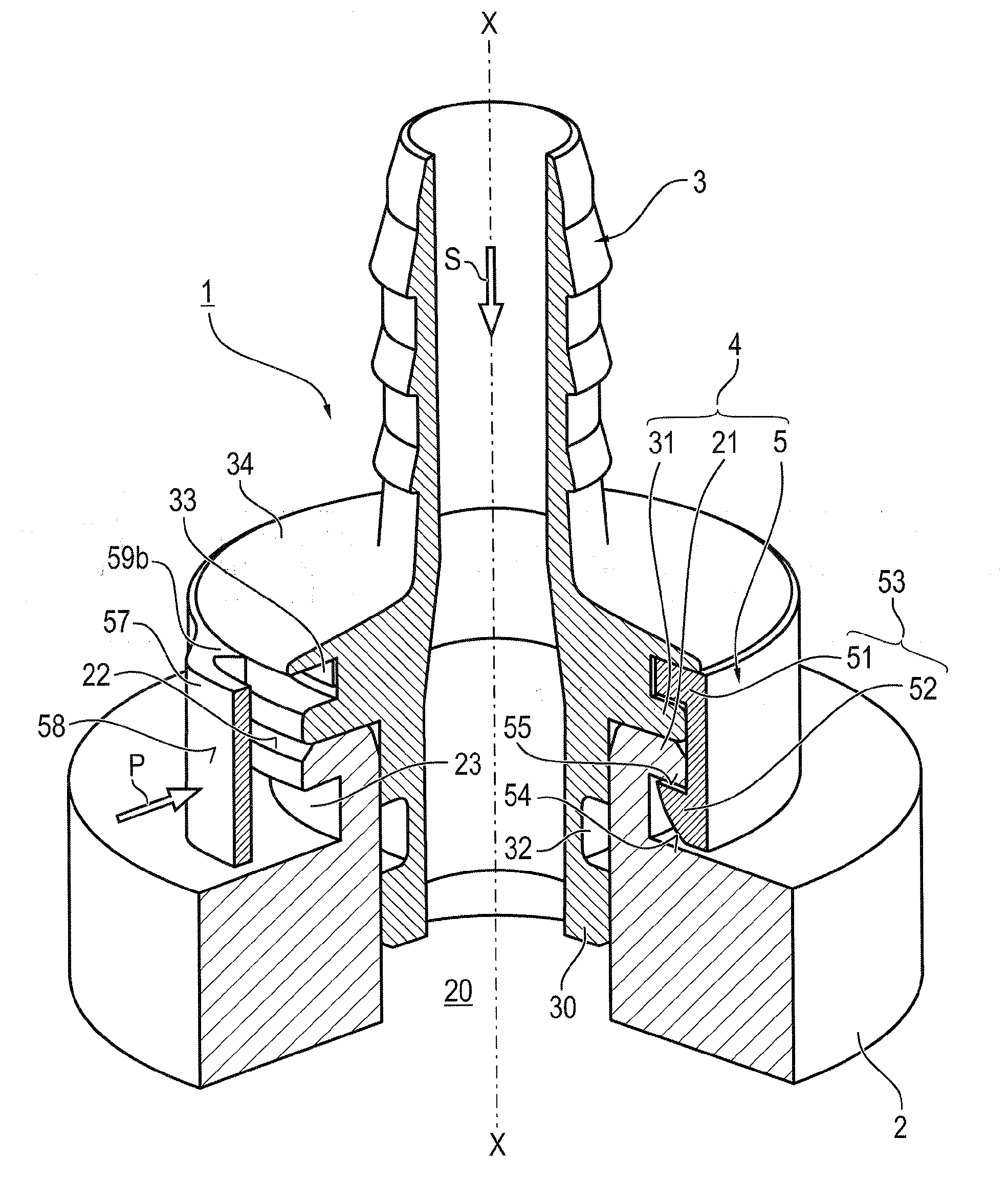 Plug Connection for Fluid Lines and Retaining Part for Such a Plug Connection