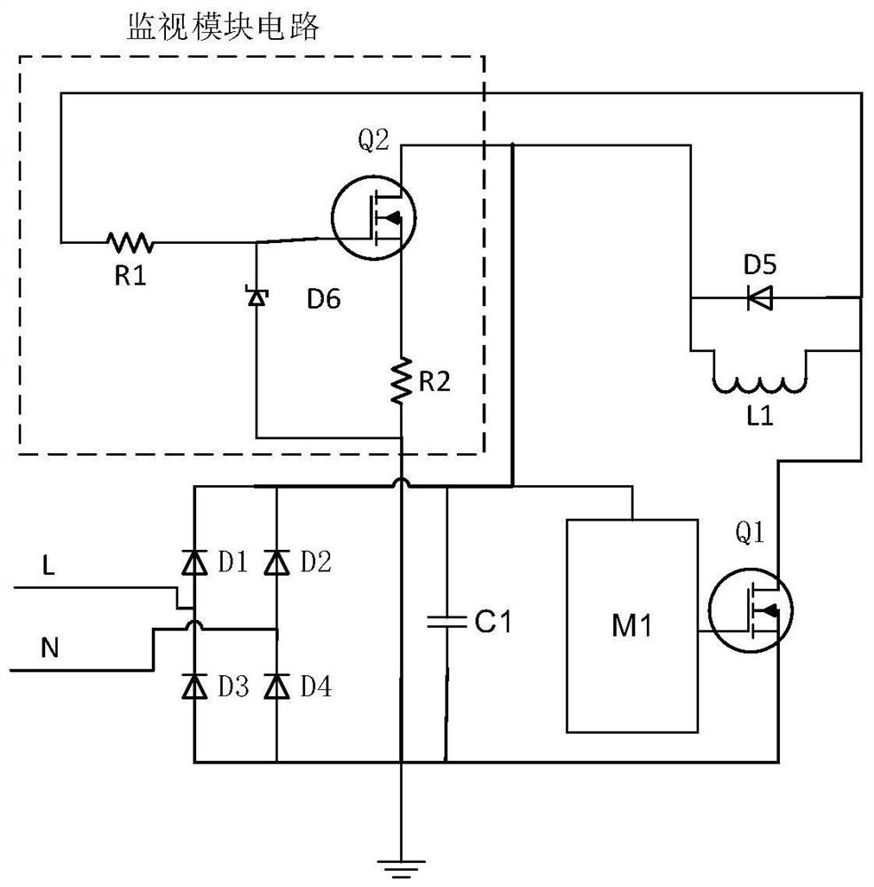 A release coil disconnection monitoring circuit