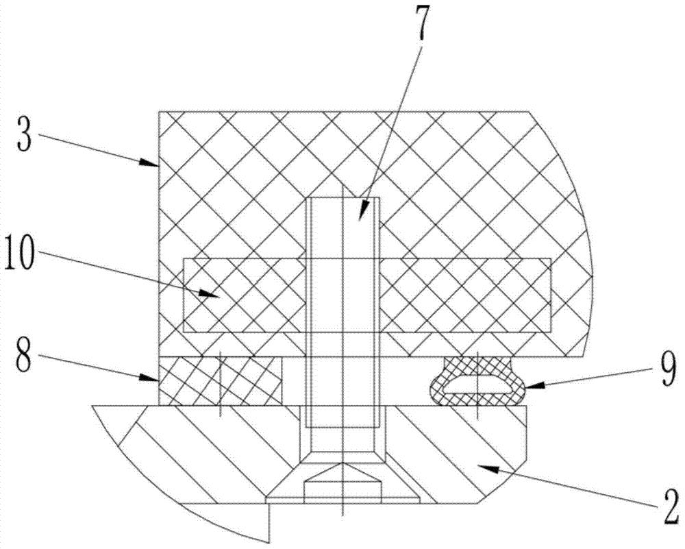 Urban rail vehicle wiper installation structure