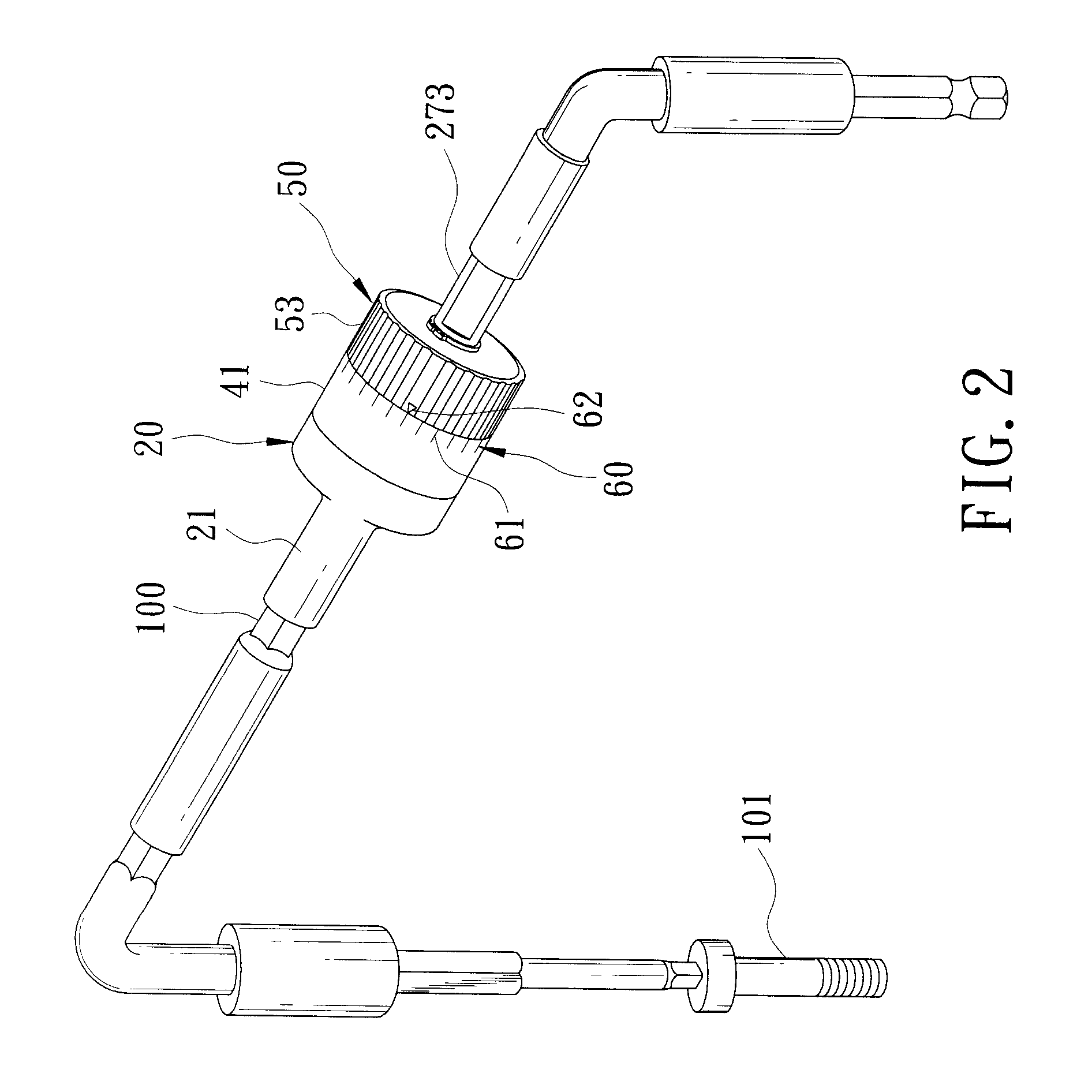 Adjustable torque limiting device for a click-type torque wrench