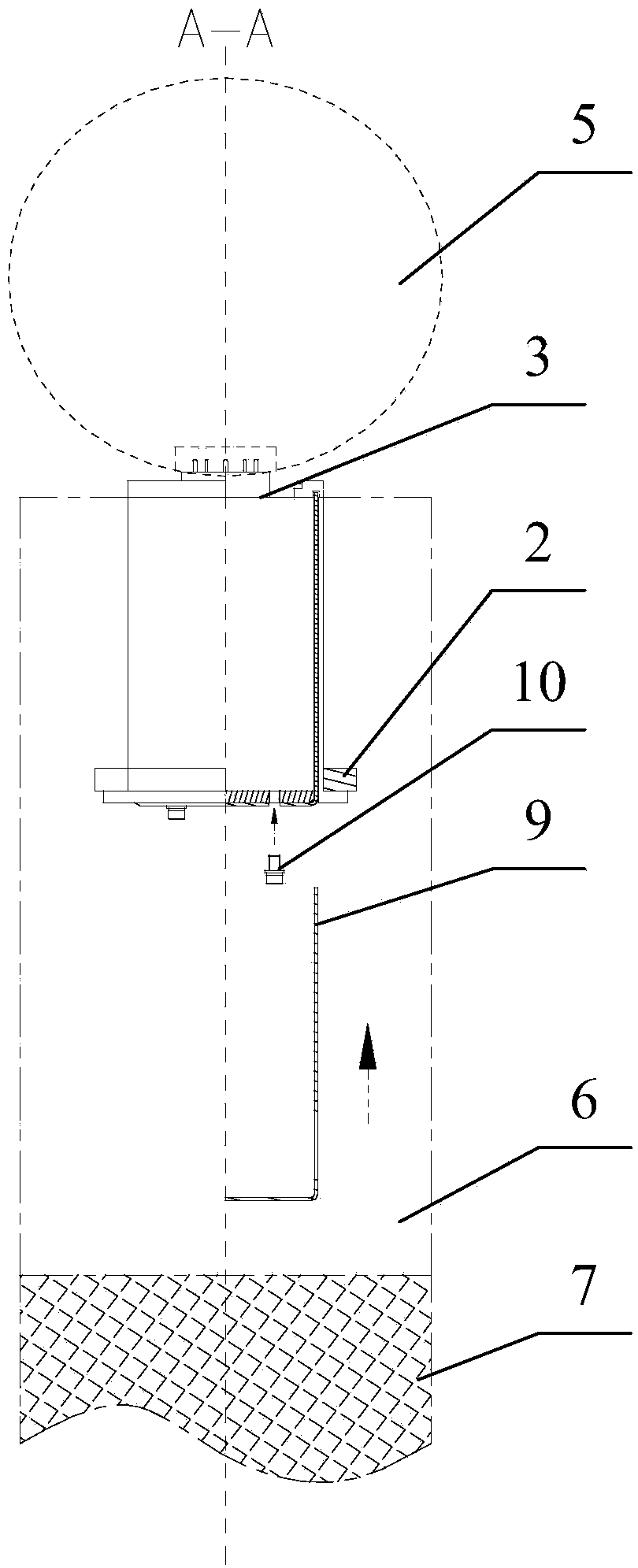 Encapsulation structure and encapsulation method of electric plug-in mechanism of transmitting device