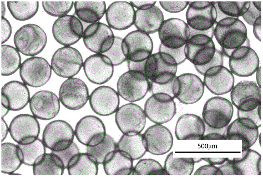 Method for preparation of polyvinyl alcohol embolism microball by synchronous solidification
