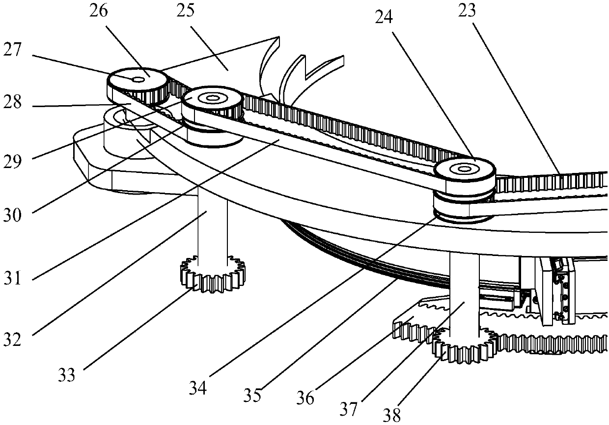 A clamping device that can cross around