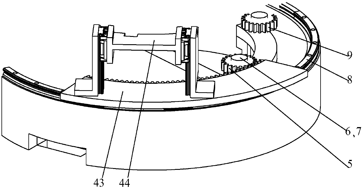 A clamping device that can cross around