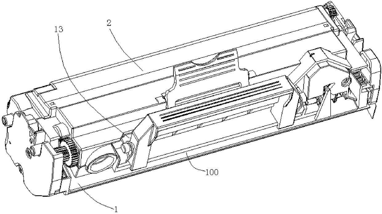 Developing unit, treating box and electronic imaging device