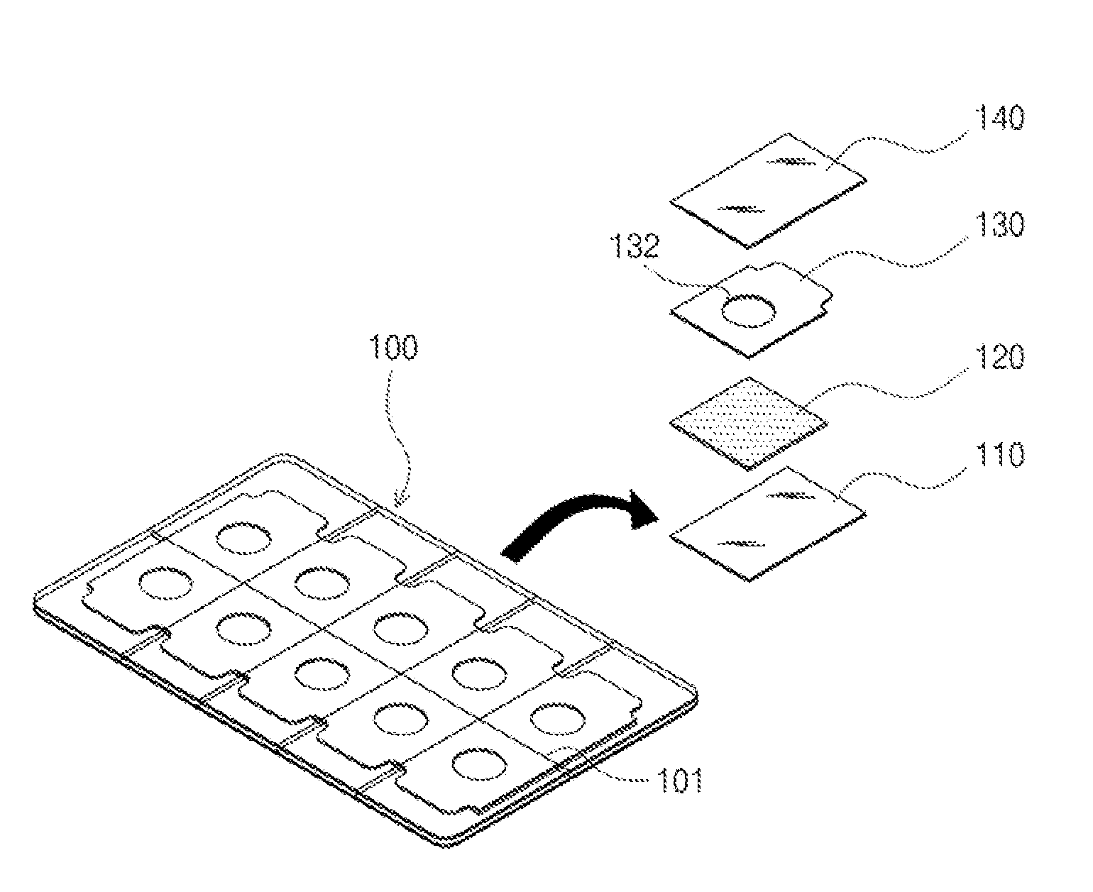 Tab electrode and lead wire for connecting to the same