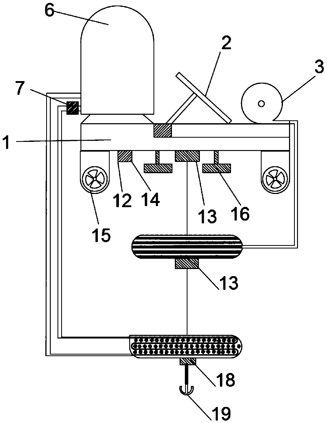 A floating double-bed microporous membrane water restoration device