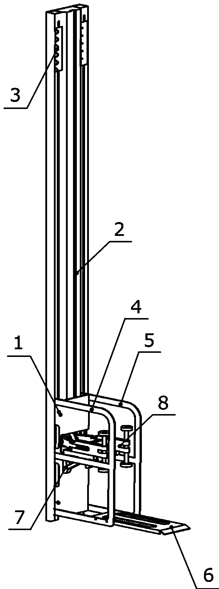 Modularized vertical abutting device for bicycle
