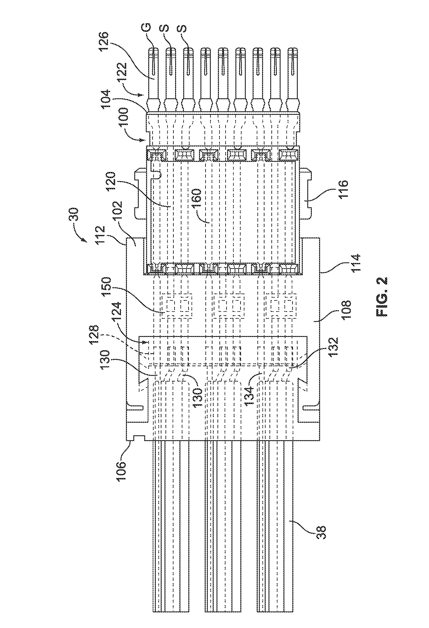 Connector assembly having a compensation circuit component
