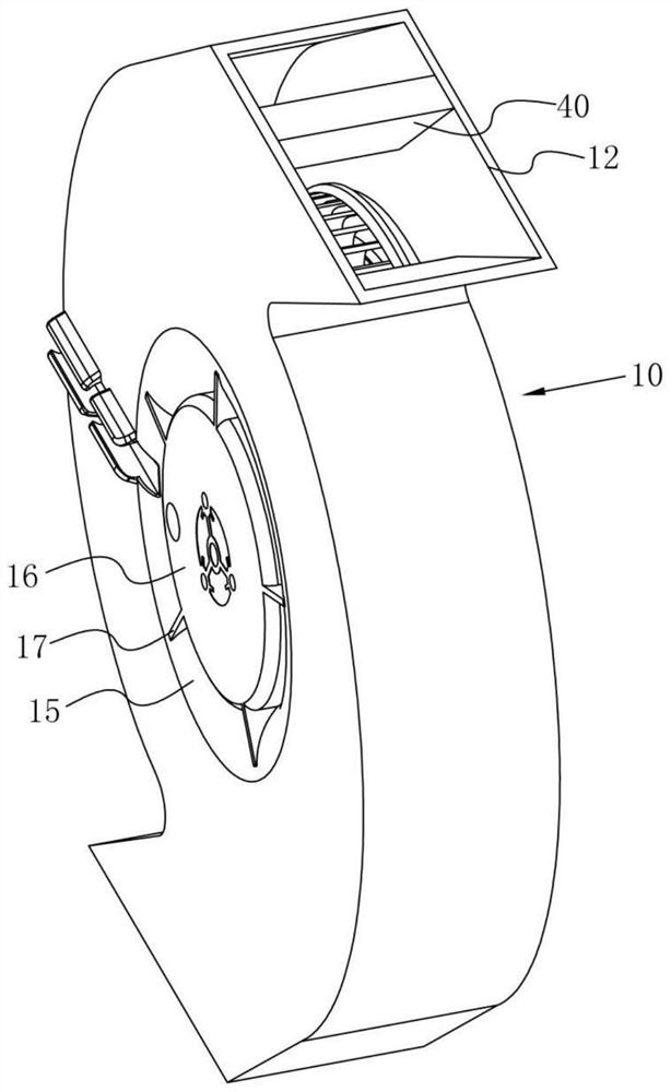 Centrifugal fan with vortex preventing sheets