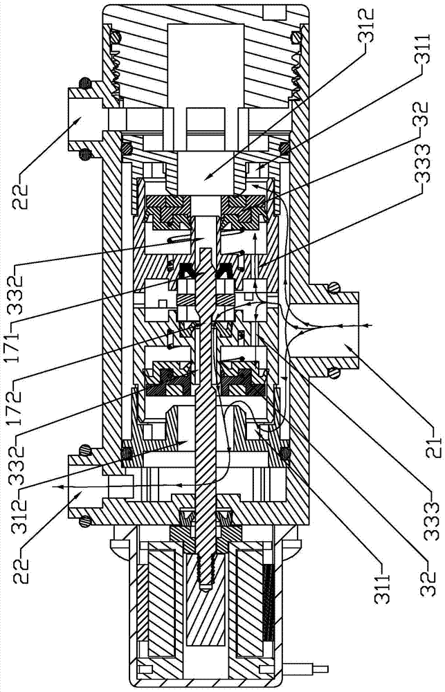 A Pilot Piston Type Waterway Switching Divider Valve