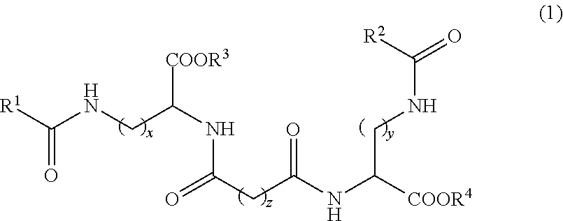 Multilamellar vesicle preparation containing acyl basic amino acid derivative and physiologically active substance