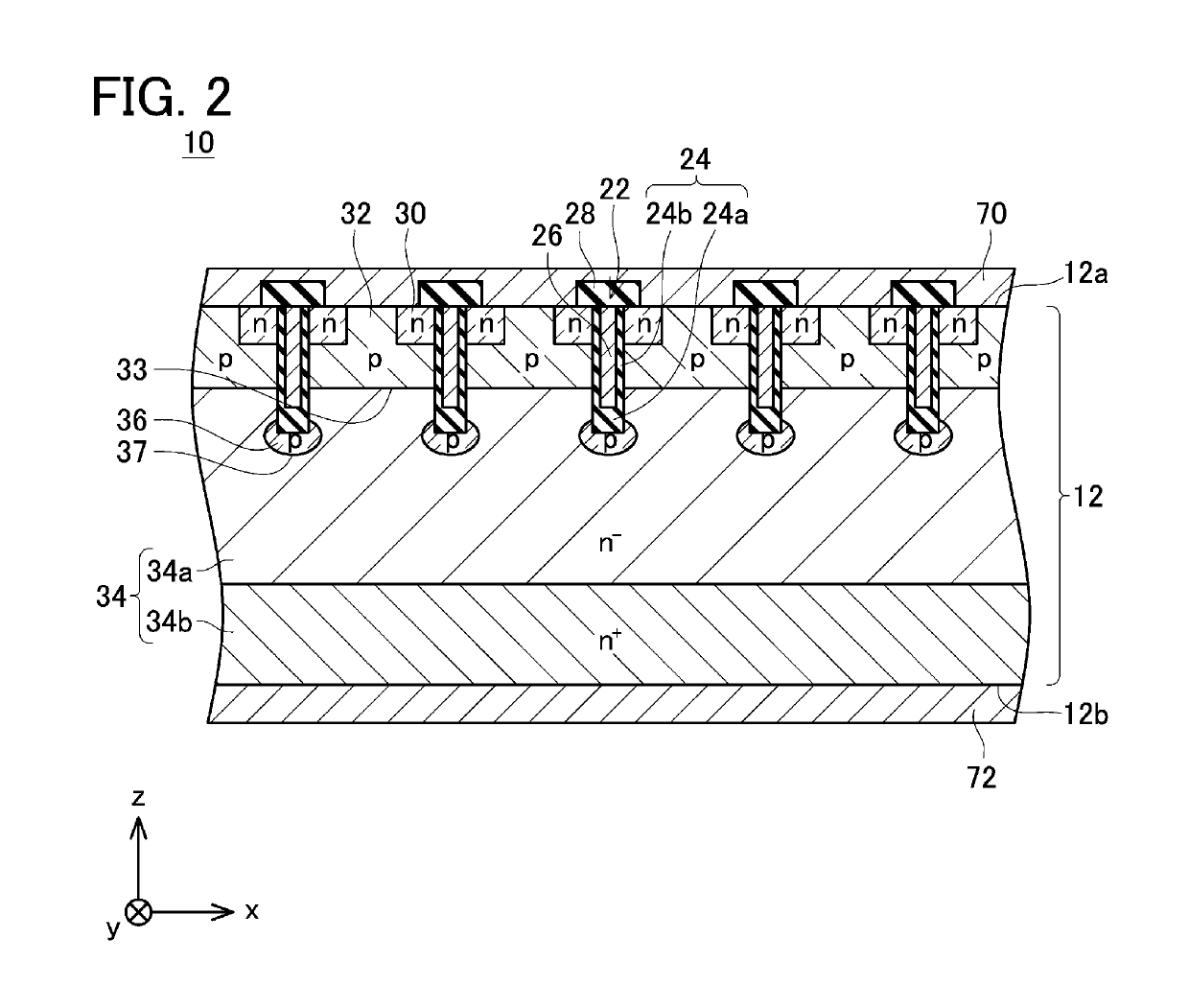 Semiconductor switching element