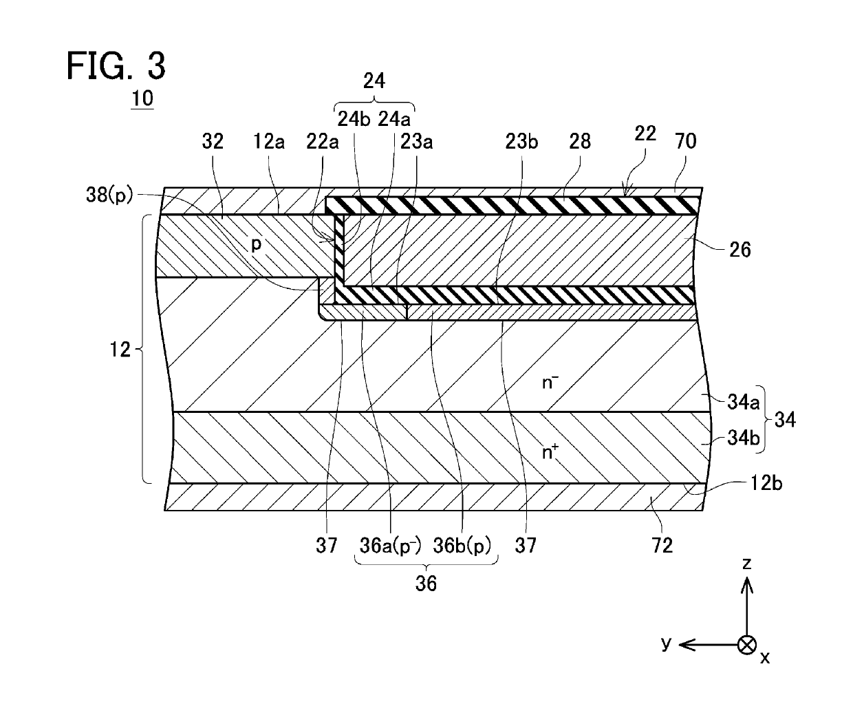 Semiconductor switching element