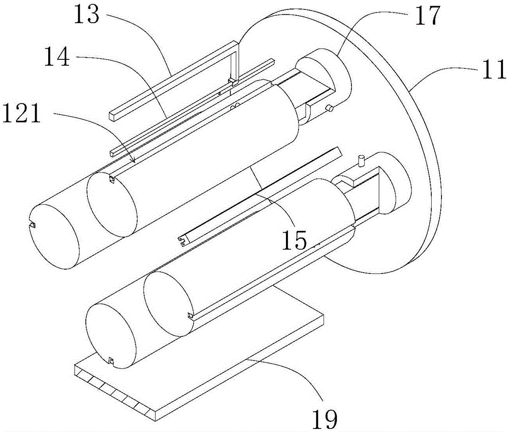 Device for producing membrane-covered filter medium