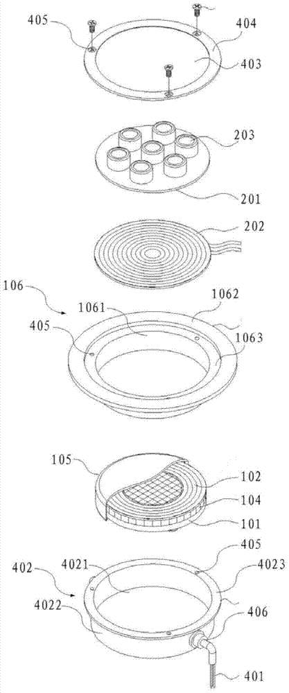 LED (Light Emitting Diode) ground-embedded lamp and circuit thereof