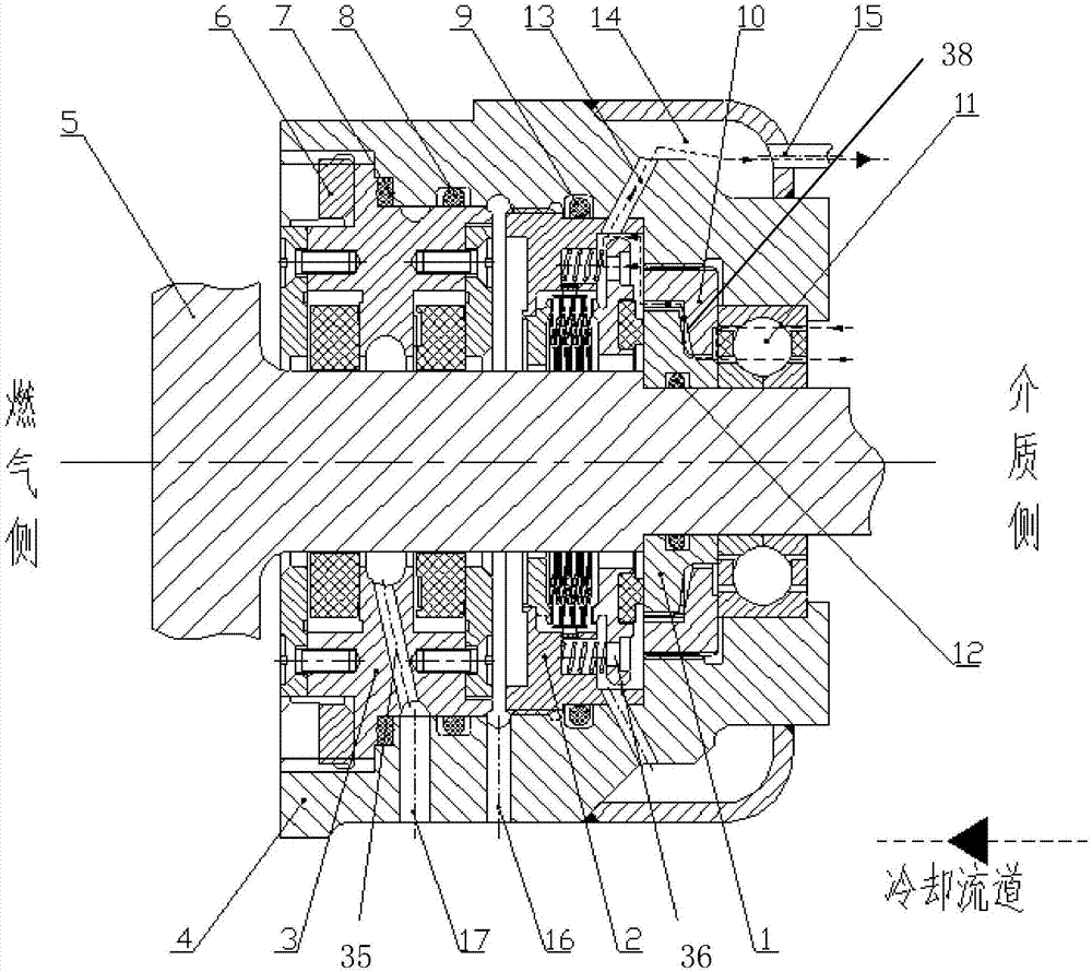 Combined mechanical seal device