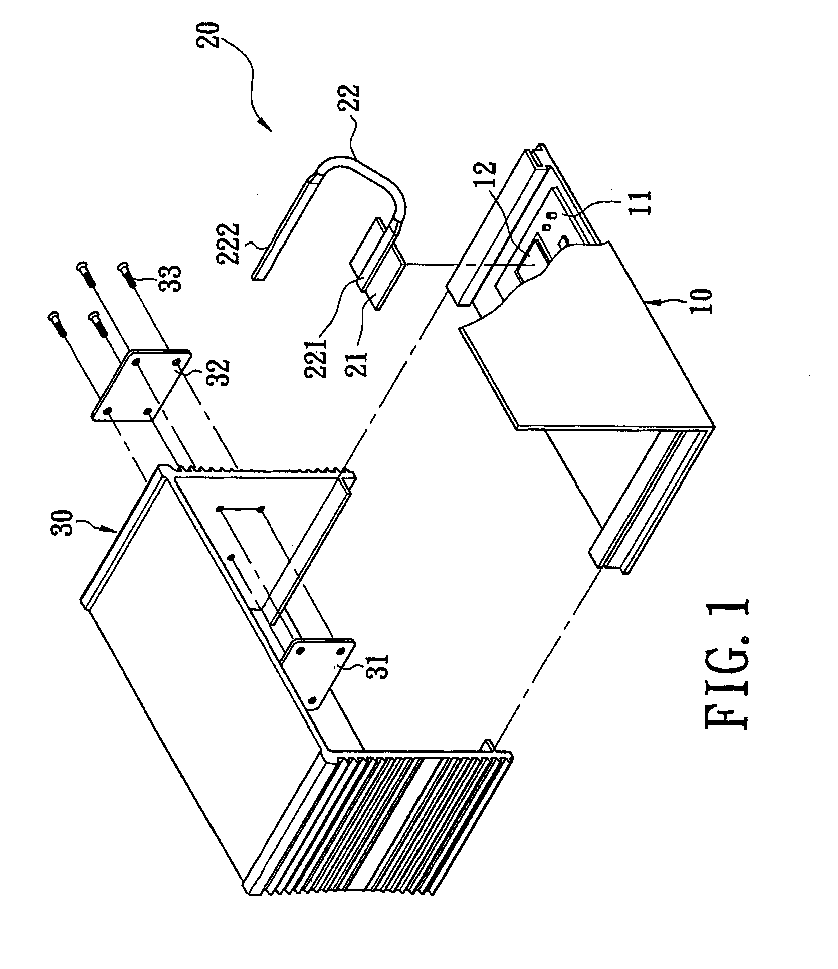 Heat-dissipating casing structure