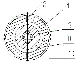 Injection head of die casting machine and lubrication structure thereof