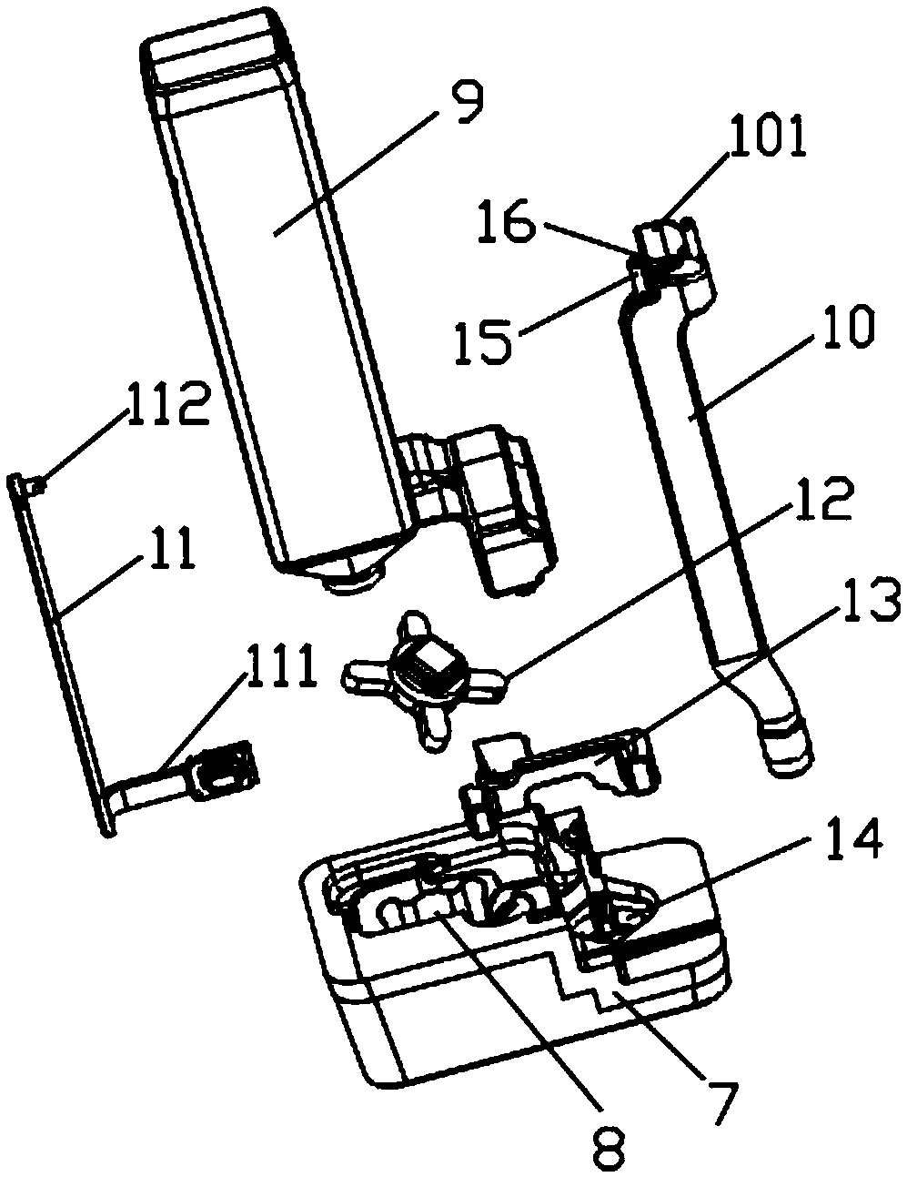 Sand core mounting structure of box for automobile and mounting method thereof