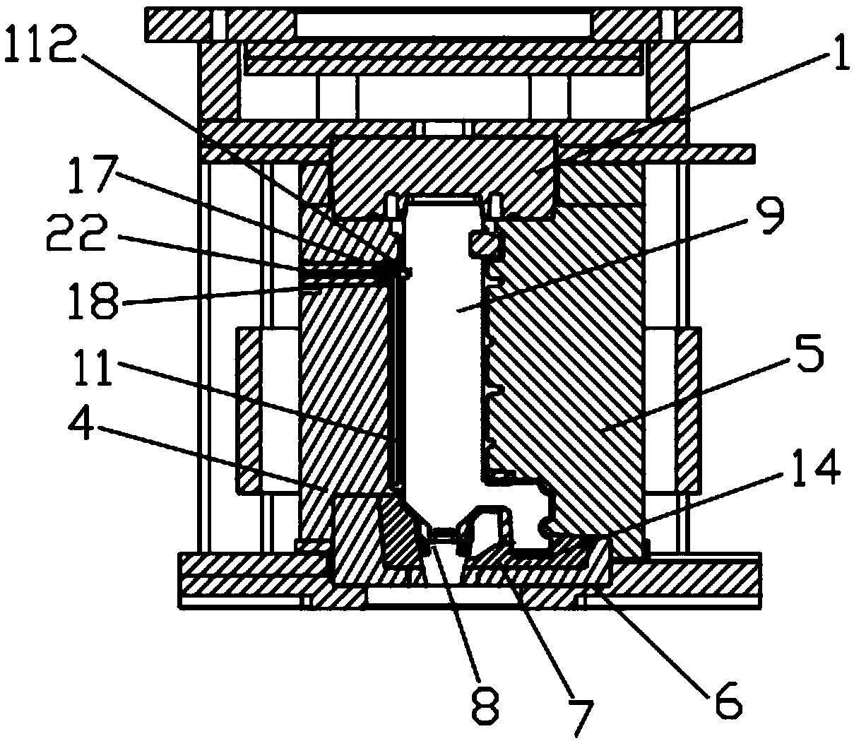 Sand core mounting structure of box for automobile and mounting method thereof