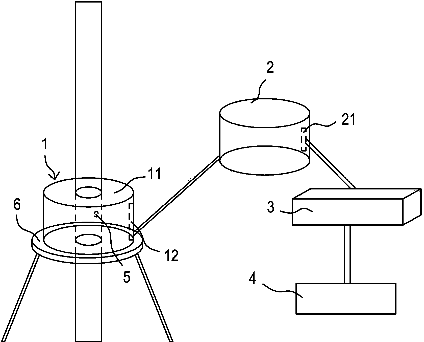 Device for correcting sap flow measurement of trunk xylem