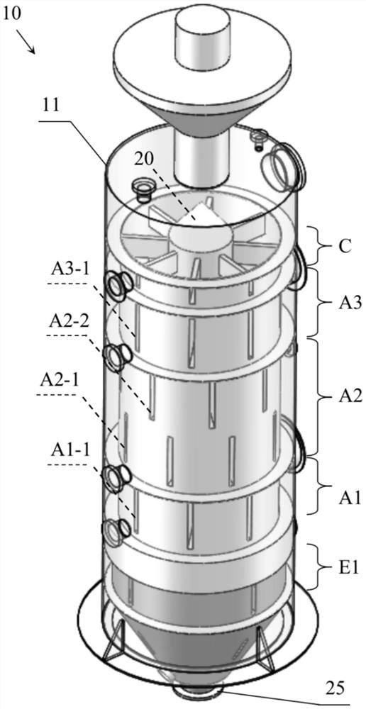 Internally and externally heated pyrolysis reactor