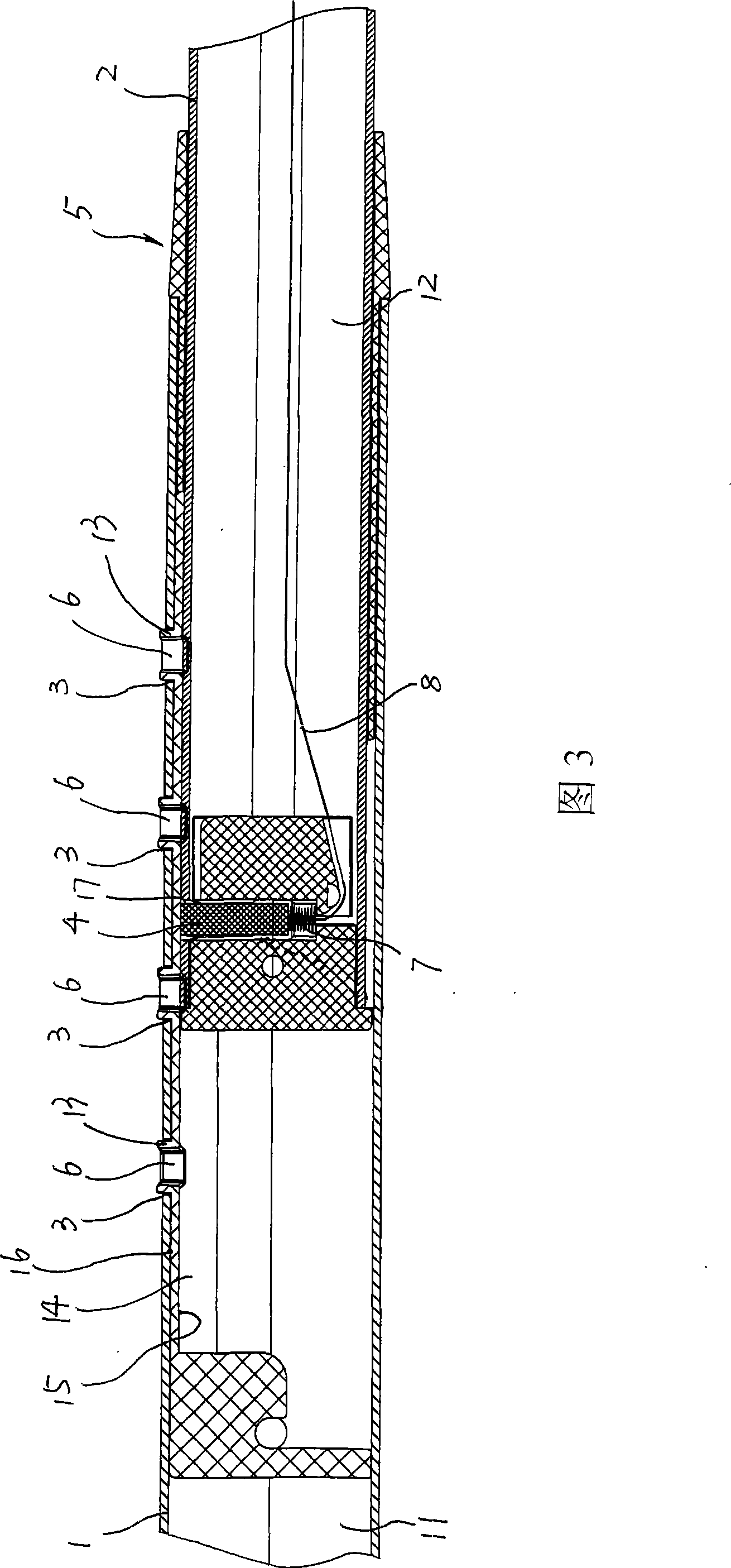 Expansion pulling handle rod of baby carriage