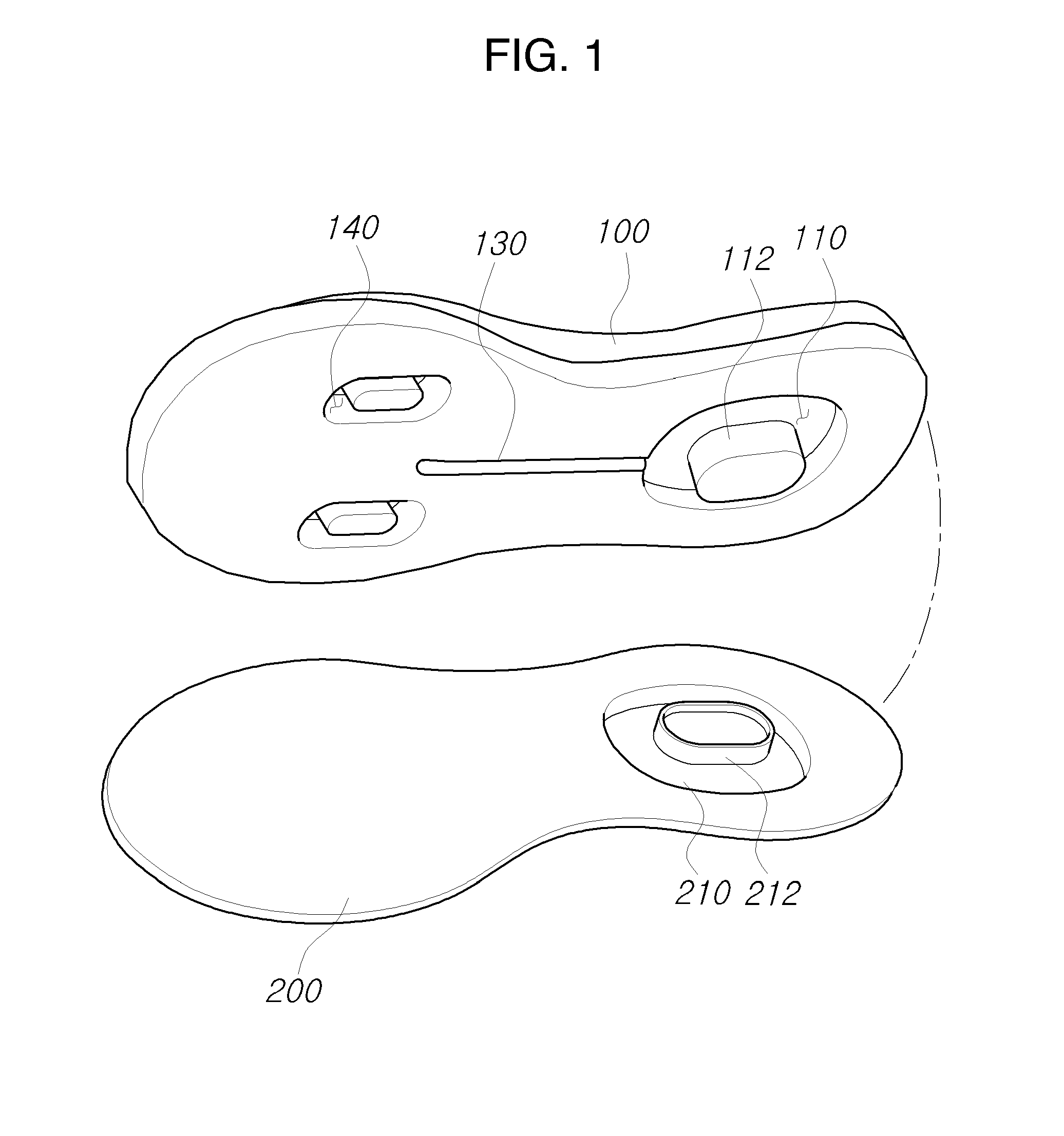 Structure of shoe sole having superior ventilation function and double- landing function