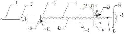 One-hand direct pressure continuous quantitative suction and discharge device