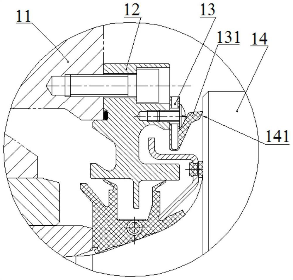 Reverse waterproof device for oil film bearing