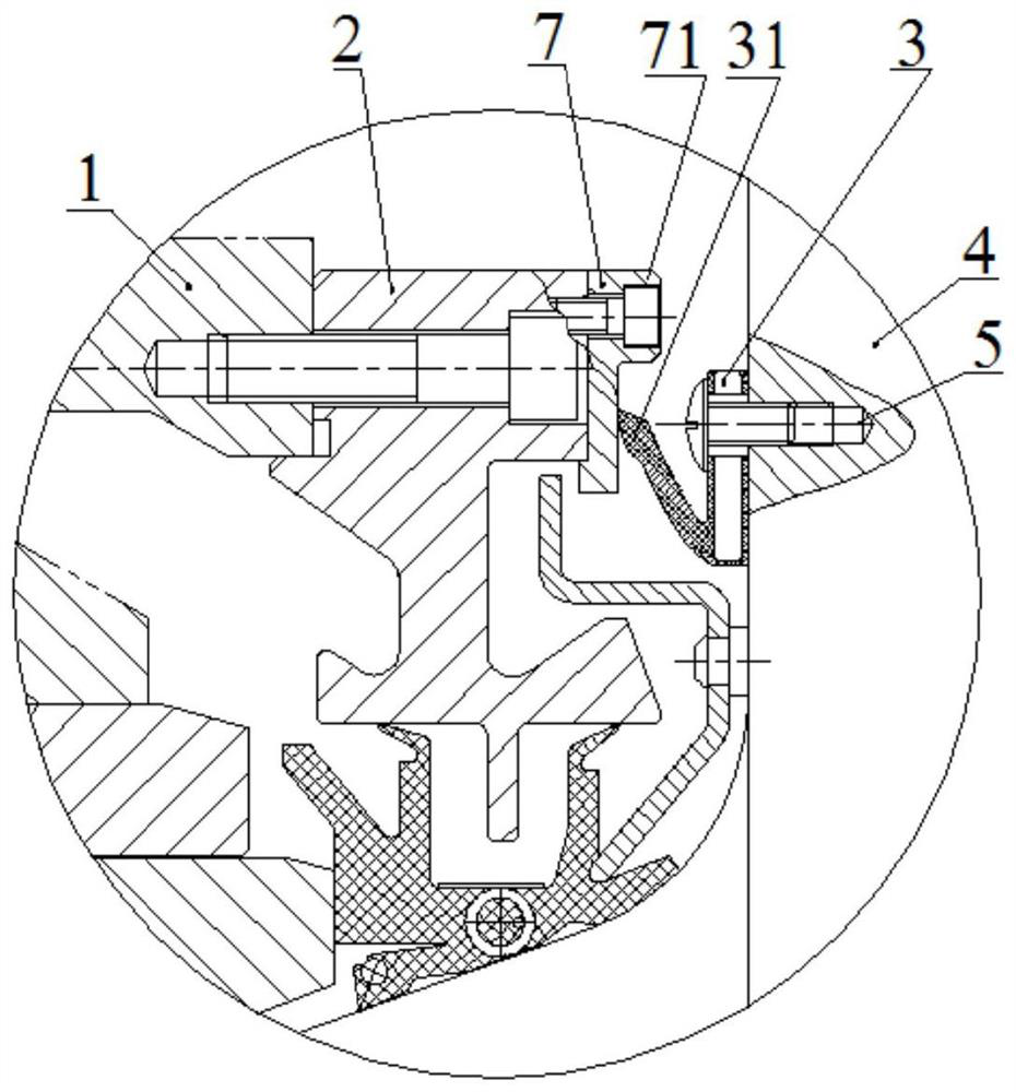 Reverse waterproof device for oil film bearing