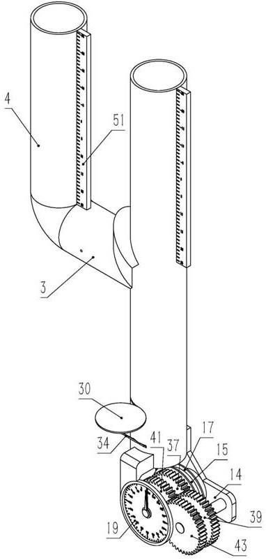 Fluid pressure measuring device based on fluid statics principle