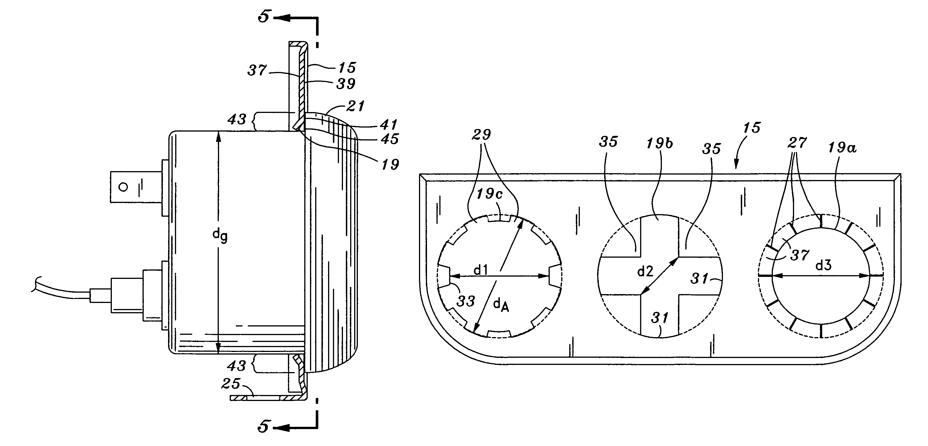 Automotive gauge mounting bracket with frictional fit apertures