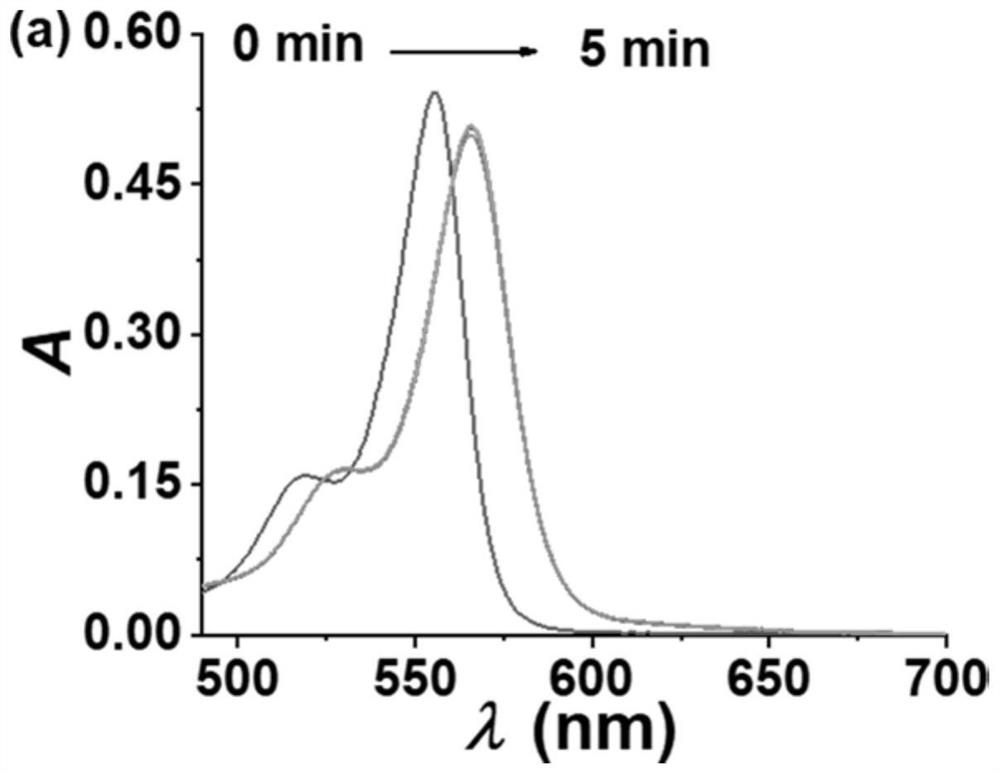 Fluorescent probe for selectively detecting H2S based on BODIPY dye targeted lysosome as well as preparation and application of fluorescent probe