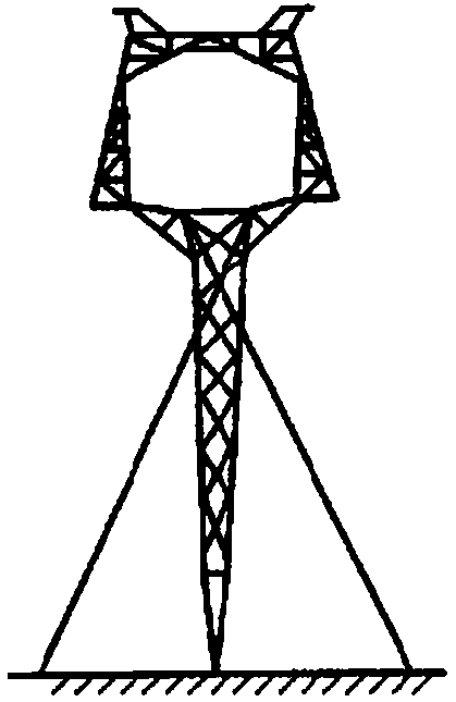 Cable tower foot structure