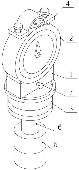 A digital pressure gauge