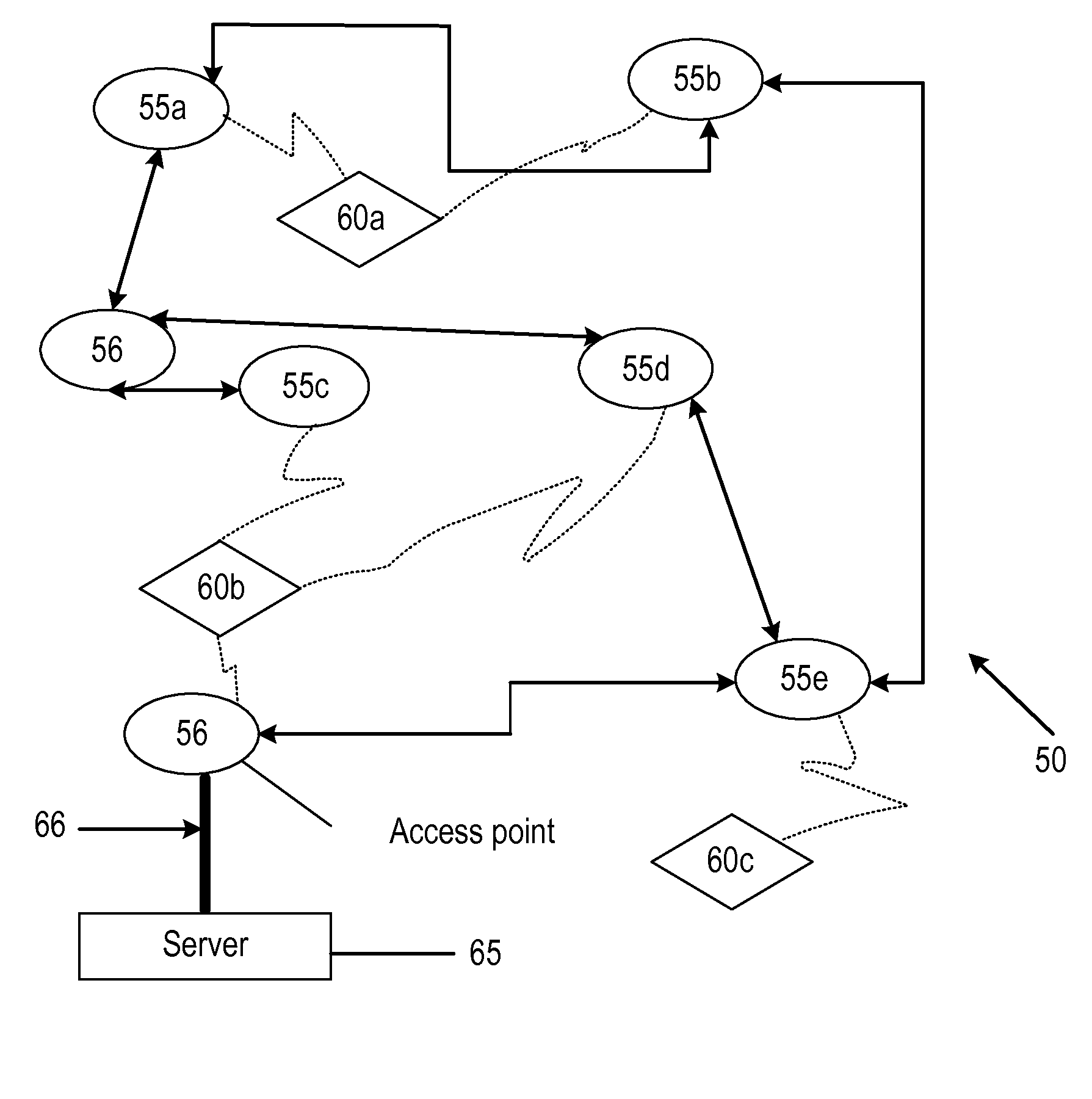Wireless tracking system and method utilizing variable location algorithms